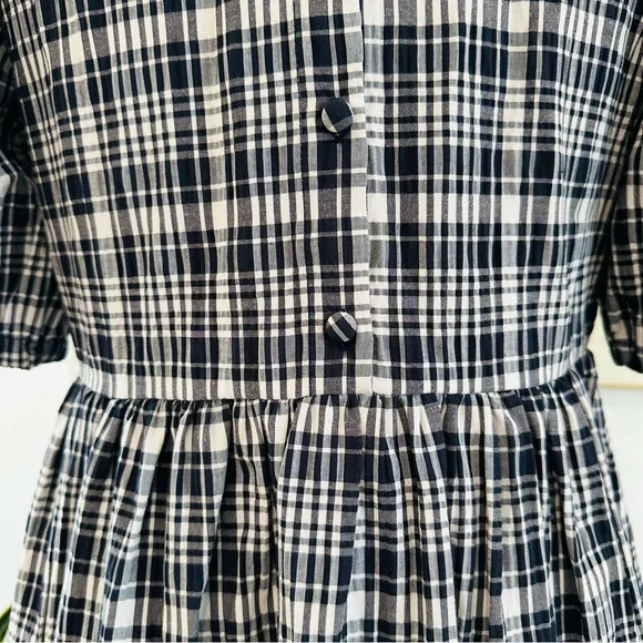 Fat Face Blue and White Checkered Babydoll Dress - Picture 14 of 16
